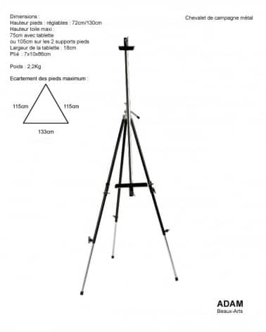 Chevalet 4 pieds