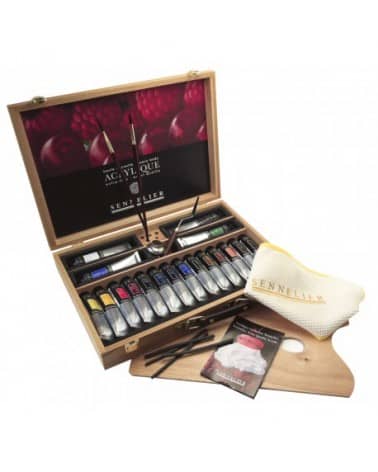 Coffret bois Acrylique extra-fine Sennelier