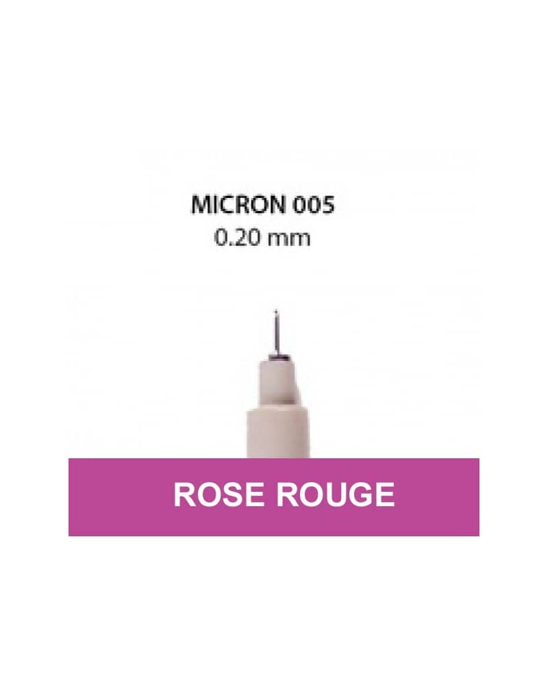 005 Rose rouge Pigma Micron