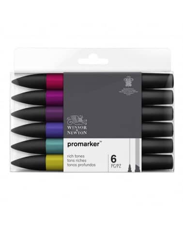 Set de 6 promarkers couleurs vives