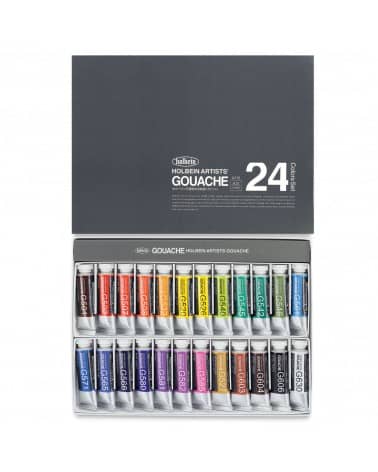 Gouache Artists Holbein - 24 couleurs