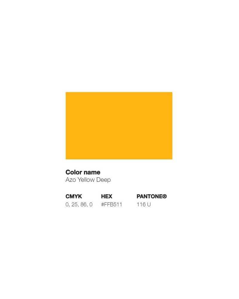 Pantone 116U - Jaune d'Azo Foncé 