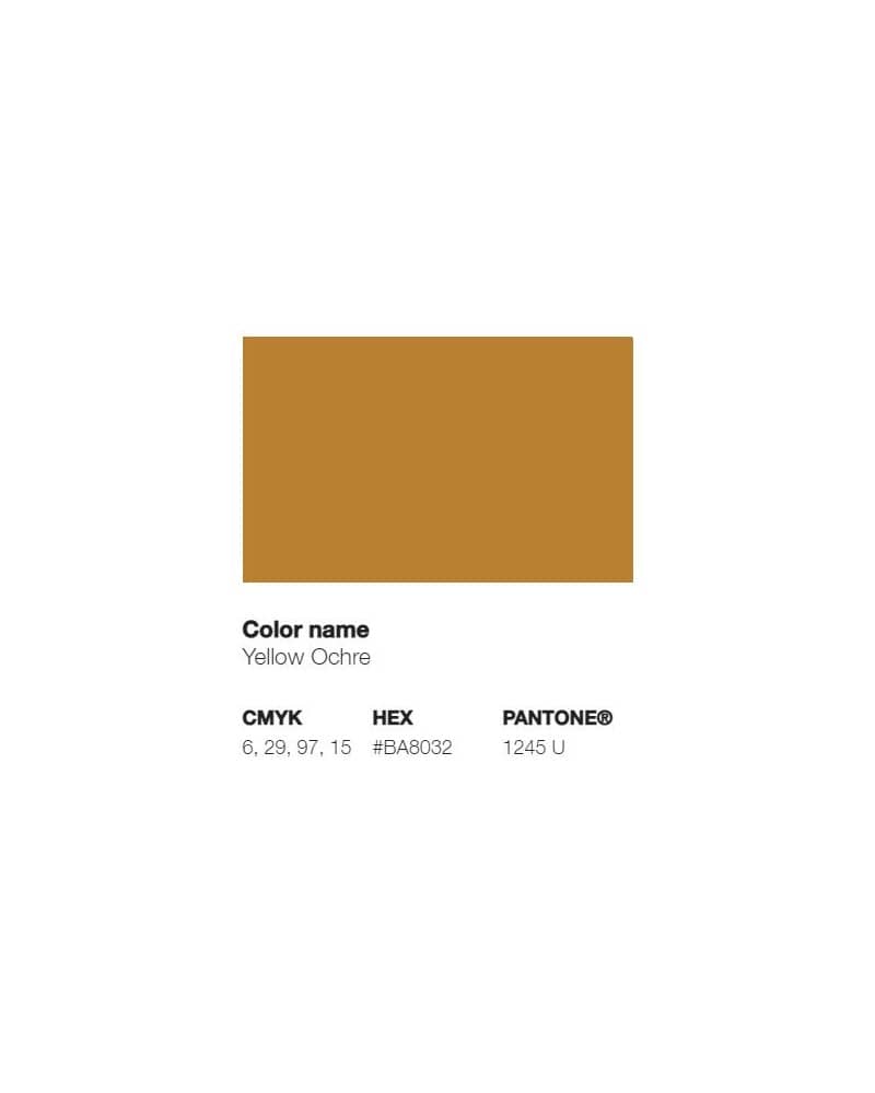 Pantone 1245U - Jaune d'Ocre