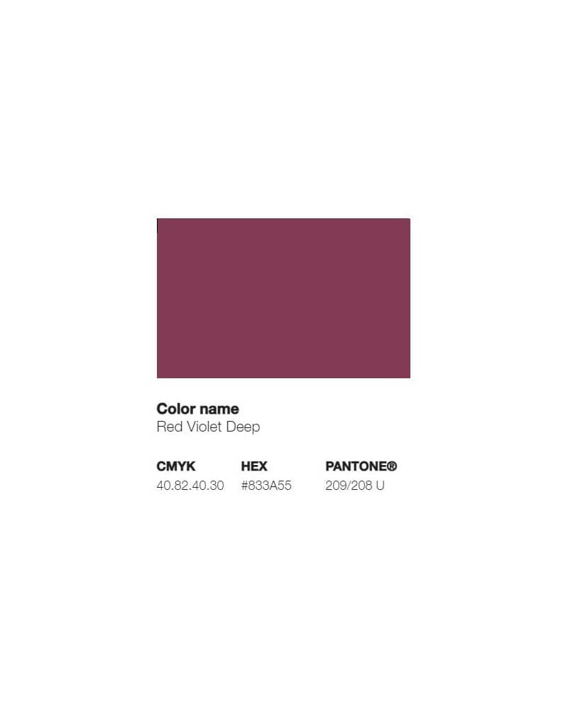 Pantone 209/208U - Violet Rouge Profond