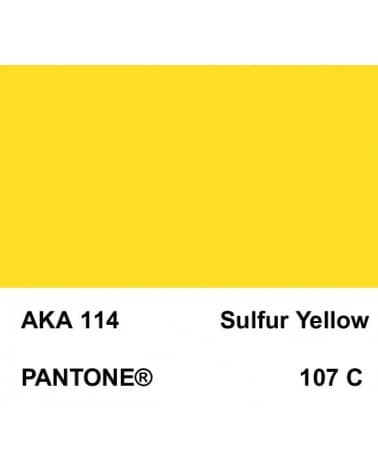 Jaune soufre -  Pantone 107 C