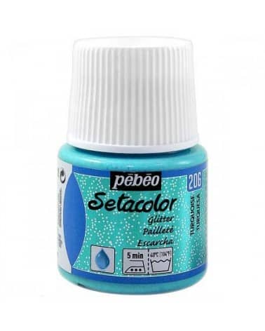 Setacolor pailletté Turquoise