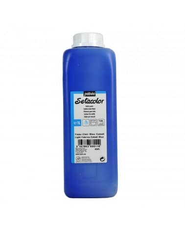 Tissus clair bleu cobalt 1 litre