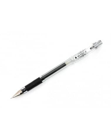 Stylo gel callibre noir Hi-tec-C 0.4mm