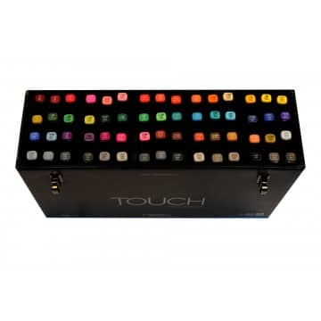 Touch Twin Marker sets assortis de ShinHan par valise de 60 sets de 36 24 12